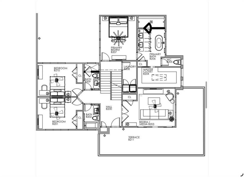 2D floor plan layout of this home in , Atlanta, GA (Image 7). 2D floor plan layout of this home in , Atlanta, GA (Image 7).