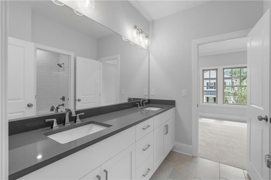 Furnished interior view inside a new home in Knollwood, Johns Creek (Image 19).