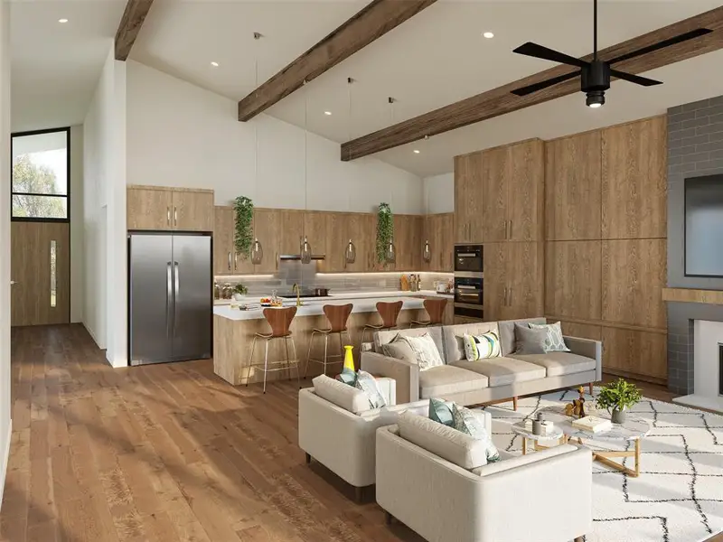 Furnished interior view inside a new home in , Dallas (Image 3).