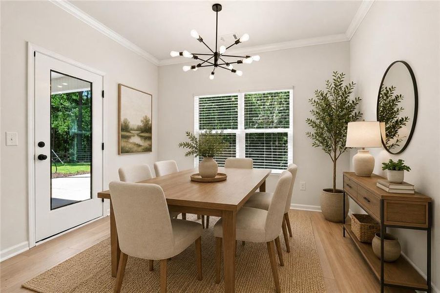 Furnished interior view inside a new home in , Rydal (Image 11).