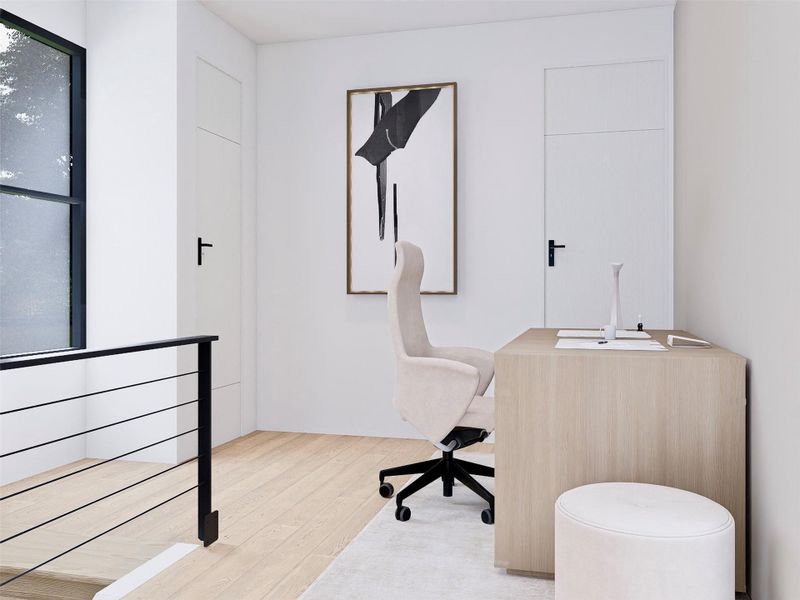 Office with skylight