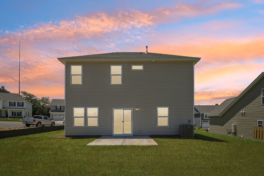 Representative exterior photo of a completed home built from the Harper II by Great Southern Homes in Old Charleston Acres, Pelion, SC (Image 39).