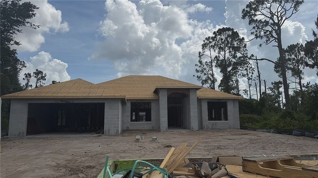 In-progress construction of a new home in North Port, North Port, FL (Image 32).