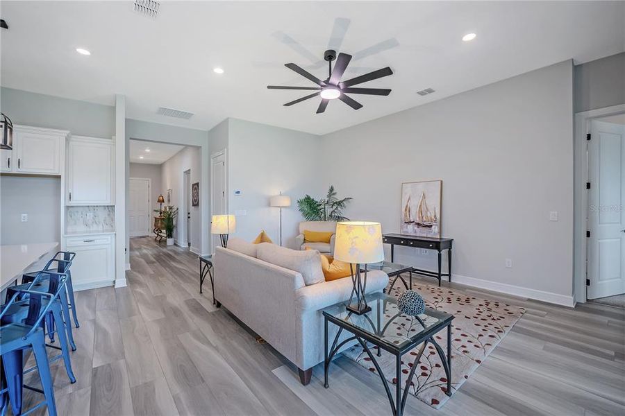 Furnished interior view inside a new home in Del Webb Stone Creek, Ocala (Image 20).