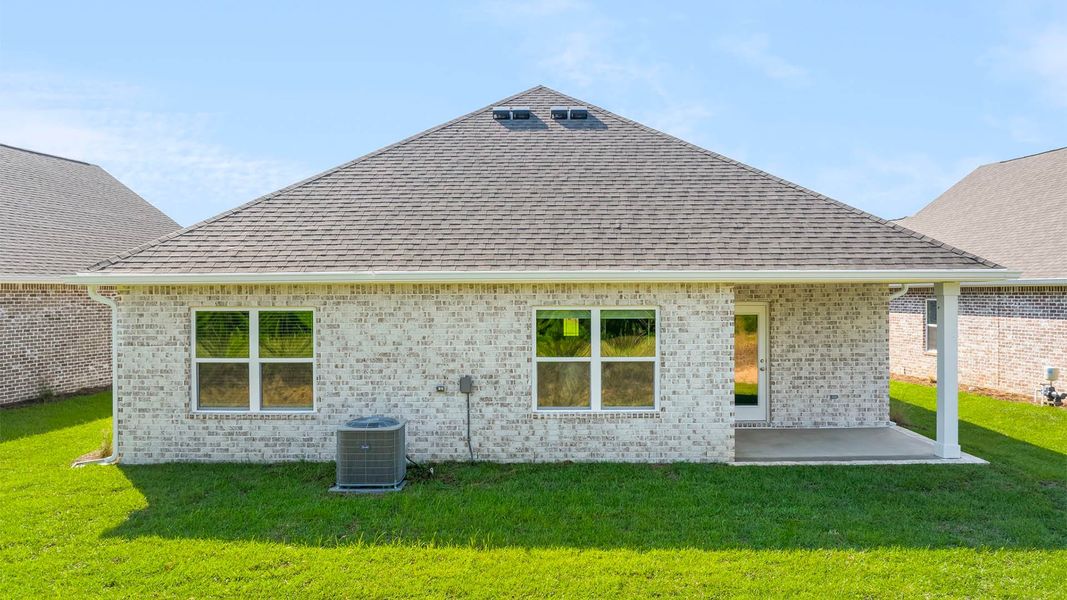 Exterior details and patio area of a home in Owl's Head Farms, Freeport (Image 3). Exterior details and patio area of a home in Owl's Head Farms, Freeport (Image 3).