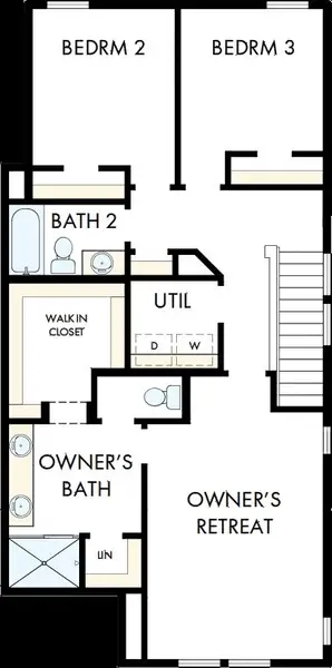 2D floor plan layout of this home in Painted Tree Woodland West – Cottages, McKinney, TX (Image 3). 2D floor plan layout of this home in Painted Tree Woodland West – Cottages, McKinney, TX (Image 3).