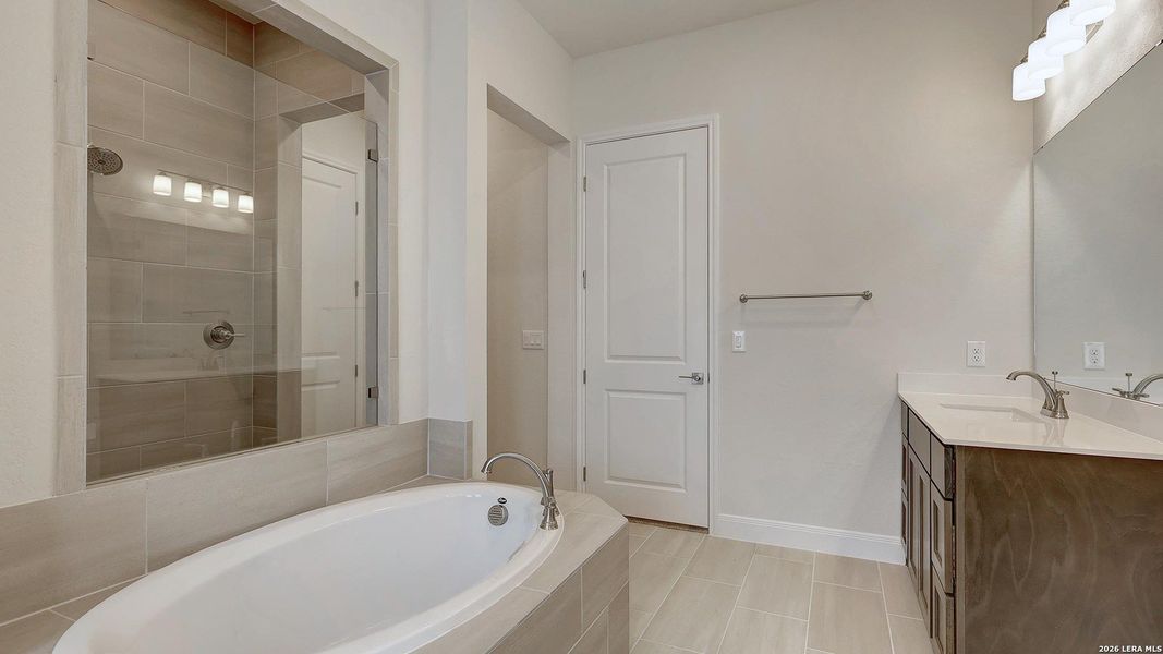 Furnished interior view inside a new home in VIDA, San Antonio (Image 8).