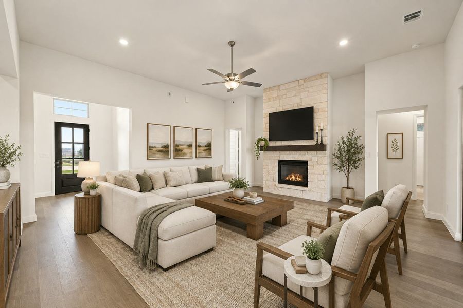 Furnished interior view inside a new home in Hampton Park Estates, Glenn Heights (Image 5). Furnished interior view inside a new home in Hampton Park Estates, Glenn Heights (Image 5).