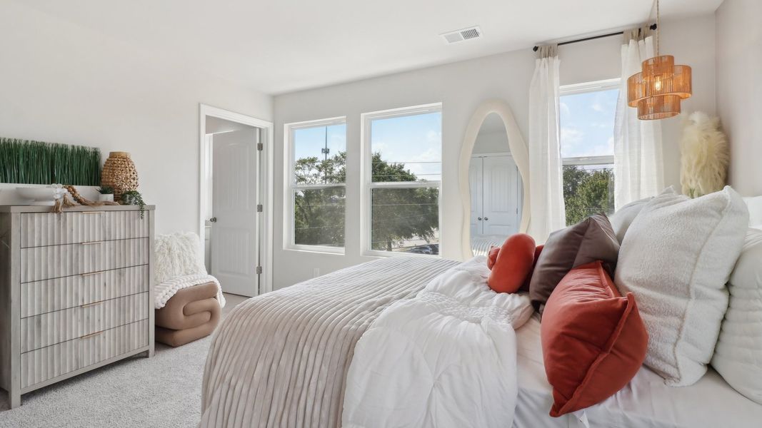 Furnished interior view inside a new home in Townes at Asbury, Hapeville (Image 16). Furnished interior view inside a new home in Townes at Asbury, Hapeville (Image 16).