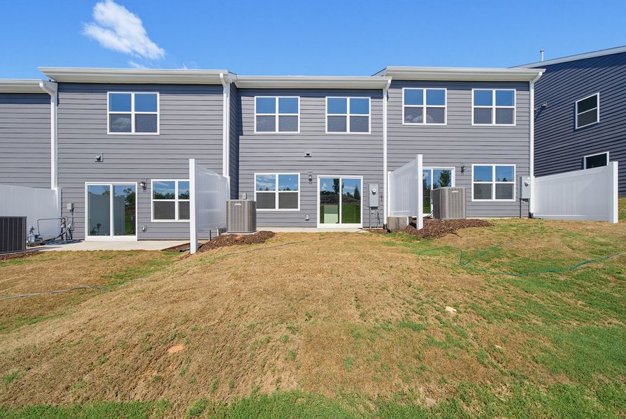 Exterior details and patio area of a home in Sweetbrier, Durham (Image 4).