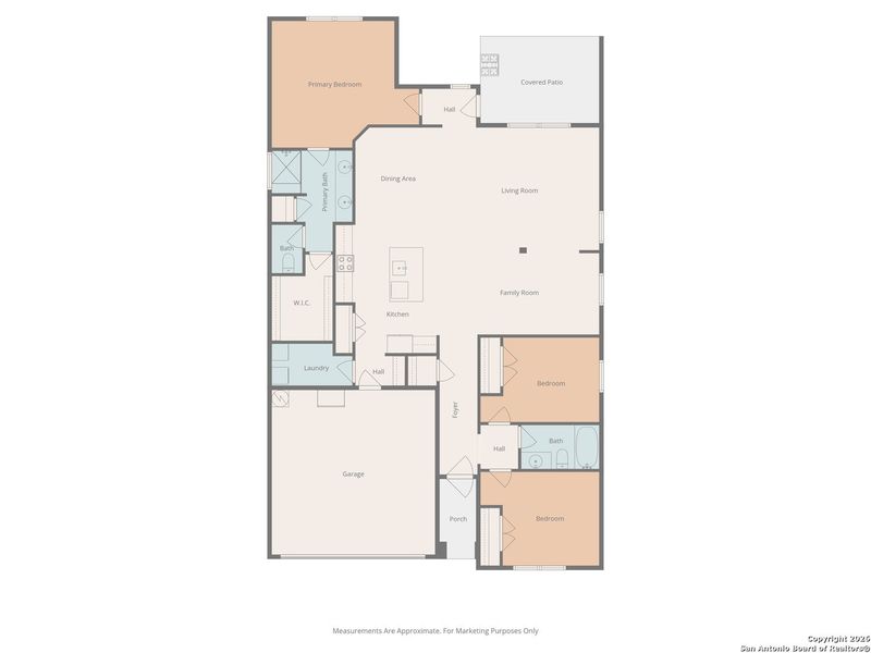 2D floor plan layout of this home in , New Braunfels, TX (Image 5).