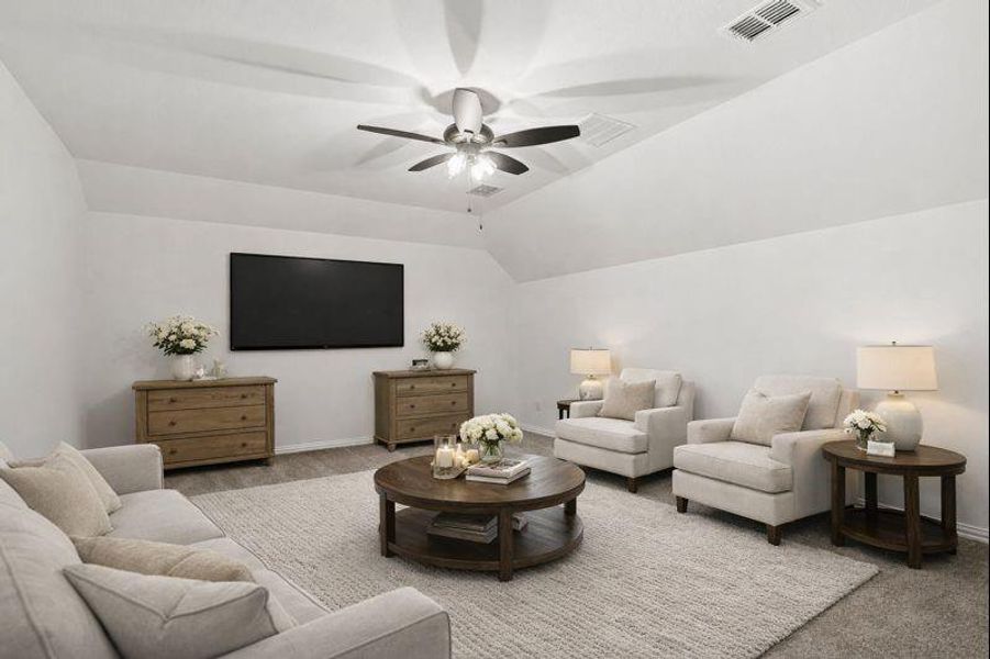 Furnished interior view inside a new home in , Waxahachie (Image 27).