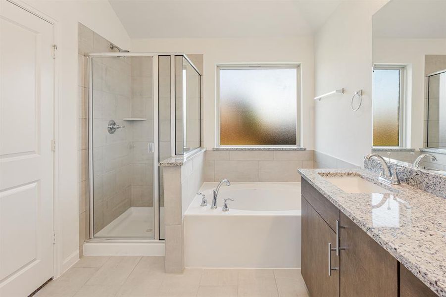 Furnished interior view inside a new home in Bear Creek Elements, Lavon (Image 18).