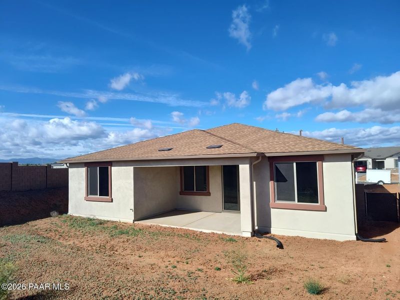 Exterior details and patio area of a home in North Ridge at Pronghorn Ranch, Prescott Valley (Image 15).
