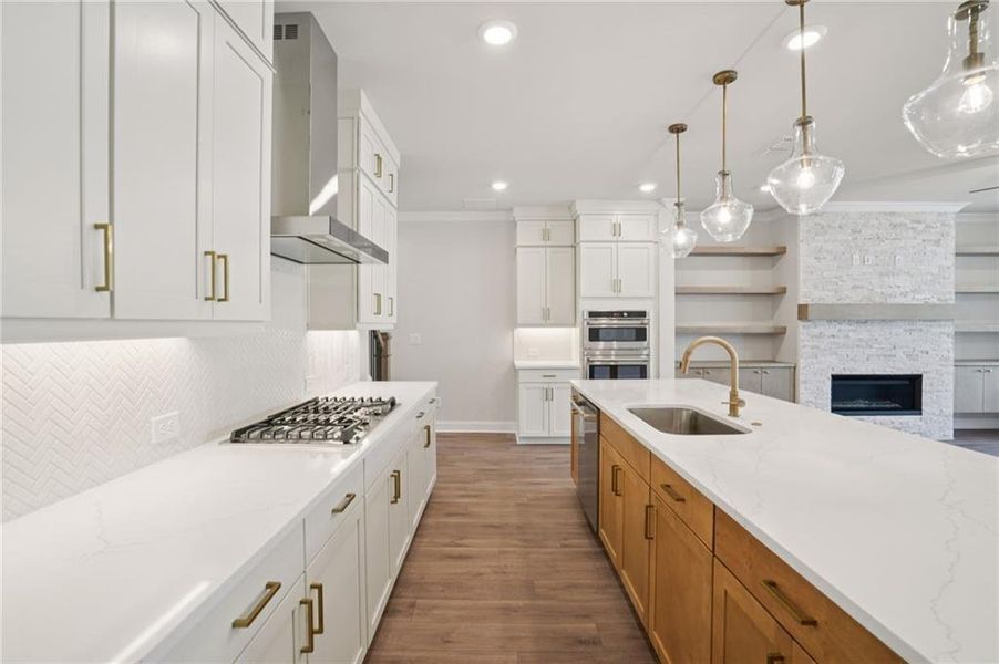 Furnished interior view inside a new home in Waterside Townhomes, Peachtree Corners (Image 5).
