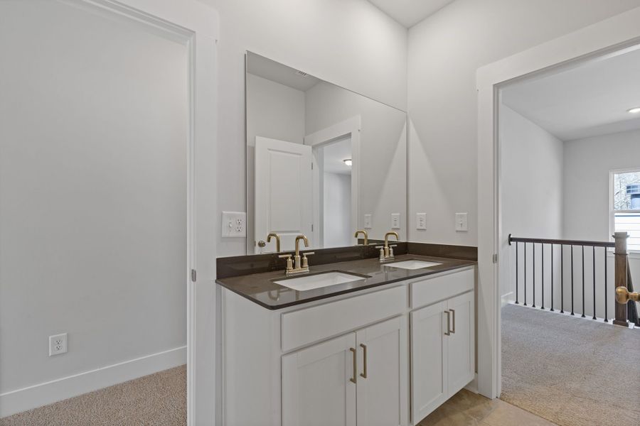 Representative furnished interior of a home built from the Stafford by Crawford Creek Communities in Red Bird Manor, Jefferson (Image 12).
