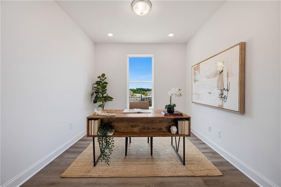 Furnished interior view inside a new home in , Hiram (Image 13).
