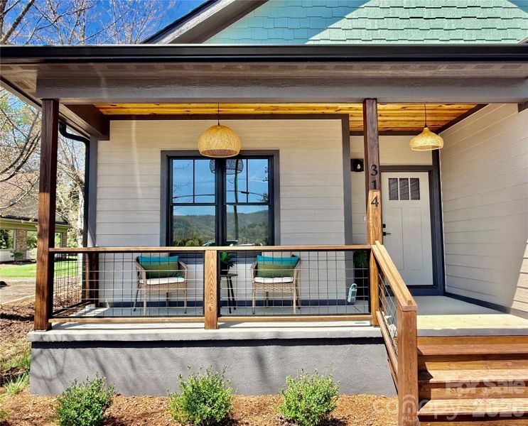 Exterior details and patio area of a home in , Brevard (Image 29).
