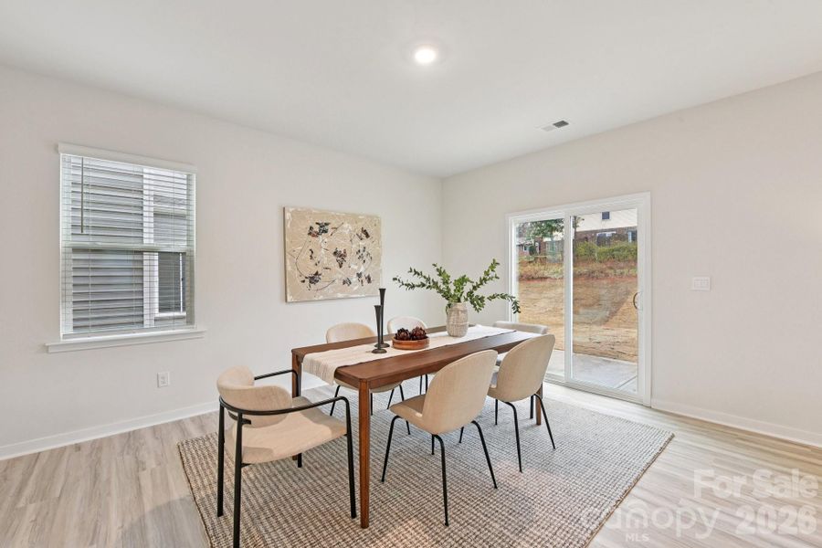 Furnished interior view inside a new home in The Hamptons at Hickory, Hickory (Image 28).