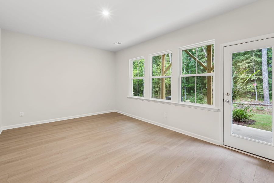 Representative unfurnished interior of a home built from the Huck by Tri Pointe Homes in Twinleaf Townes, Chapel Hill (Image 21). Representative unfurnished interior of a home built from the Huck by Tri Pointe Homes in Twinleaf Townes, Chapel Hill (Image 21).