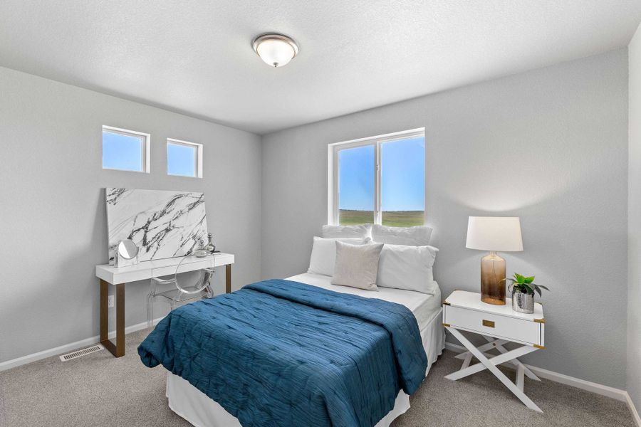 Furnished interior view inside a new home in Banning Lewis Ranch - New Homes Colorado Springs, Colorado Springs (Image 6). Furnished interior view inside a new home in Banning Lewis Ranch - New Homes Colorado Springs, Colorado Springs (Image 6).