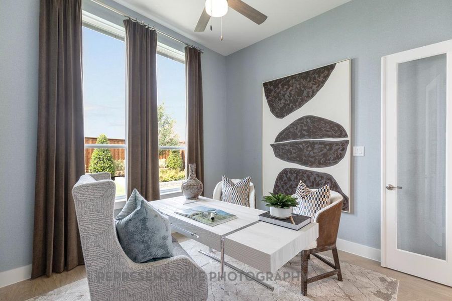 Furnished interior view inside a new home in Riceland: 50ft. lots, Mont Belvieu (Image 10).