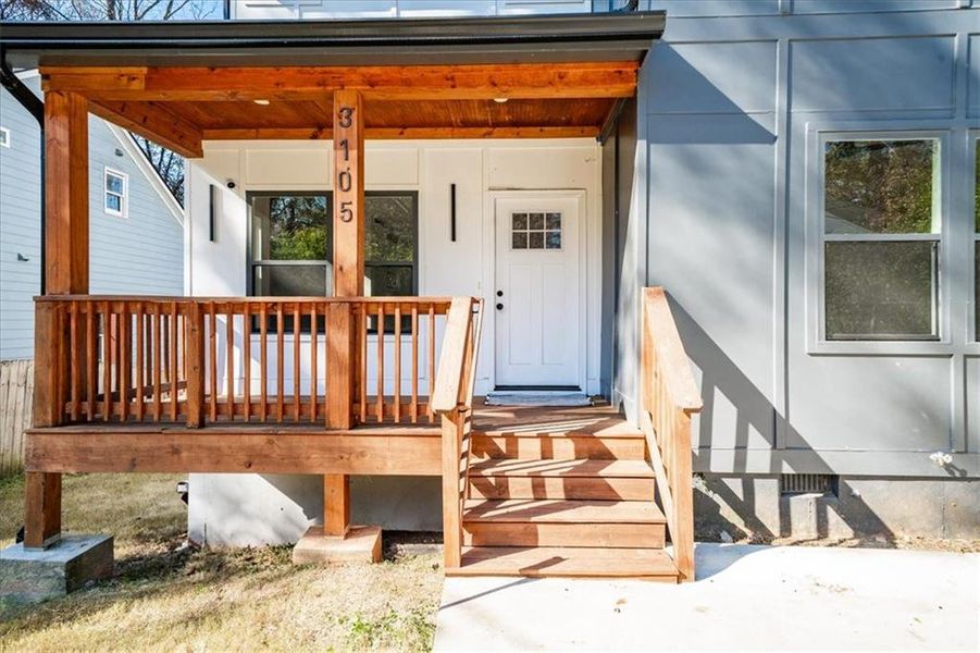 Exterior details and patio area of a home in , Atlanta (Image 2). Exterior details and patio area of a home in , Atlanta (Image 2).