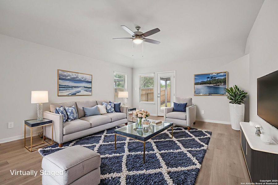 Furnished interior view inside a new home in Royal Crest, San Antonio (Image 14). Furnished interior view inside a new home in Royal Crest, San Antonio (Image 14).