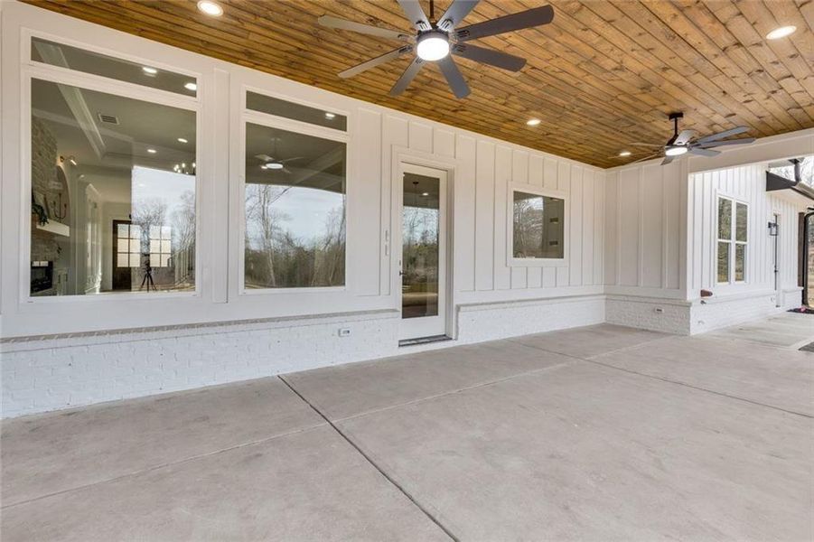 Exterior details and patio area of a home in , Loganville (Image 27).