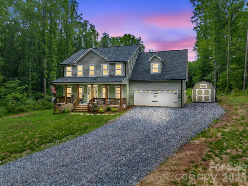 Front exterior of a new home in , Lincolnton, NC, highlighting curb appeal (Image 2). Front exterior of a new home in , Lincolnton, NC, highlighting curb appeal (Image 2).