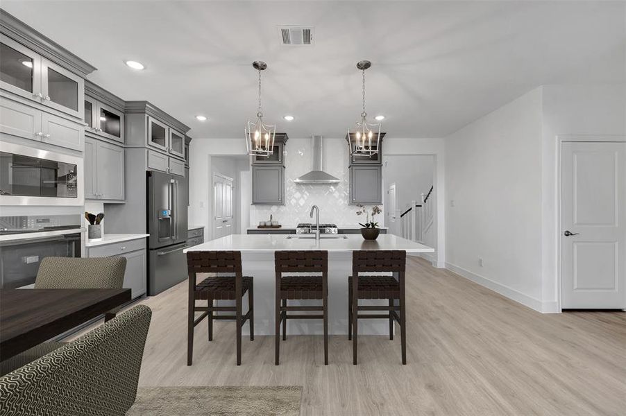 Furnished interior view inside a new home in Timberbrook, Justin (Image 28).