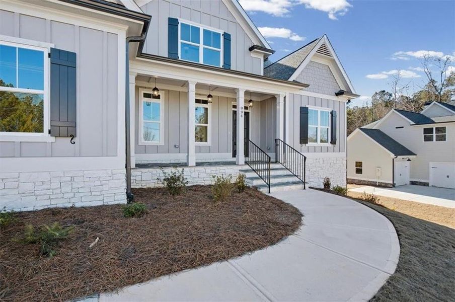 Exterior details and patio area of a home in , Waleska (Image 24).