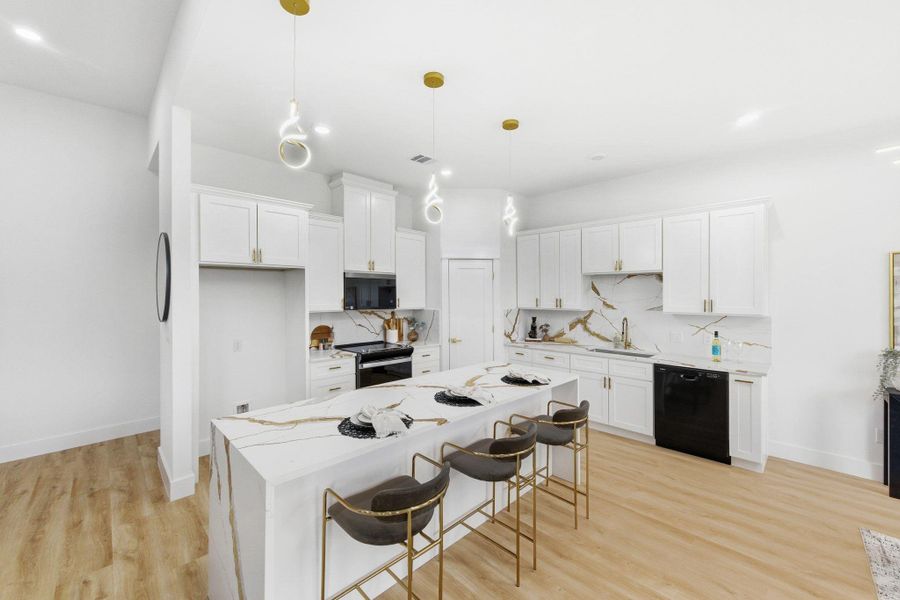 Furnished interior view inside a new home in , Bastrop (Image 33).