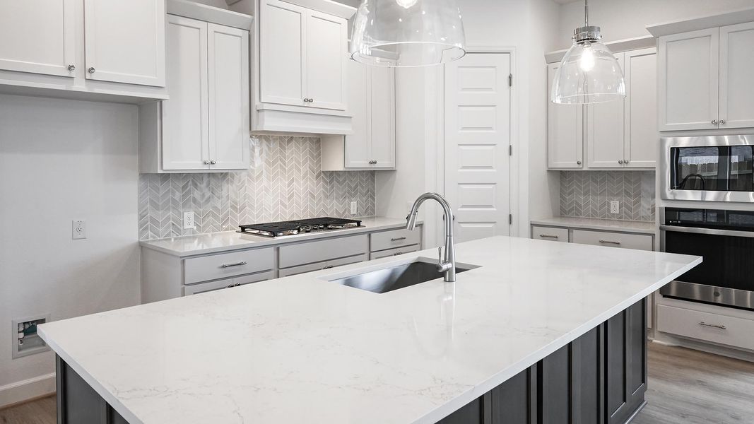 Furnished interior view inside a new home in Crosswinds, Kyle (Image 8).