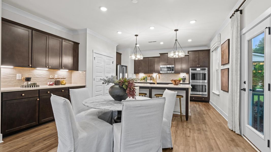 Representative furnished interior of a home built from the Pelham by DRB Homes in Station Pointe, Angier (Image 14).