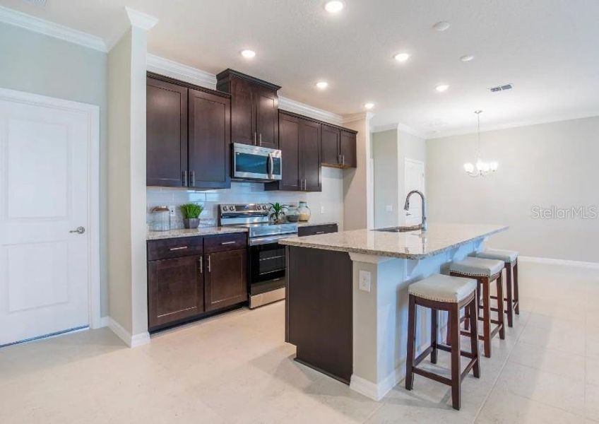 Model home - actual features may vary.