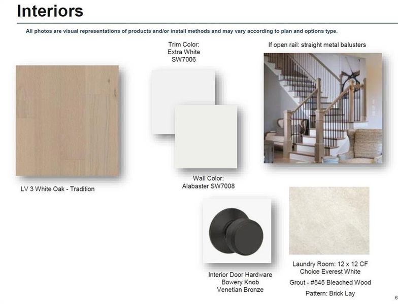 Sample of building materials used in homes in Ward's Crossing Townhomes, Johns Creek (Image 27).