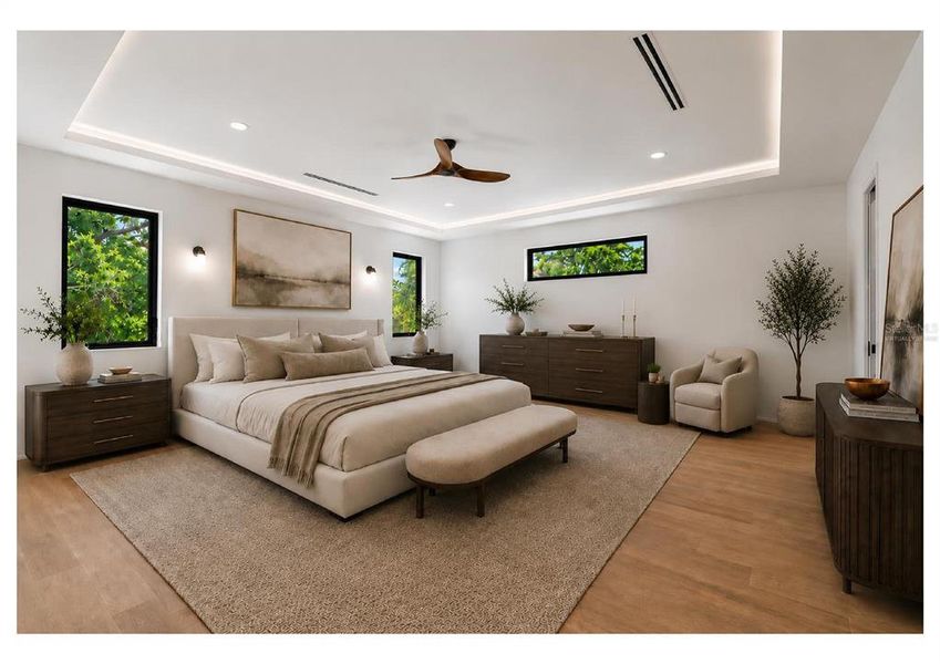 Furnished interior view inside a new home in , Tampa (Image 50).