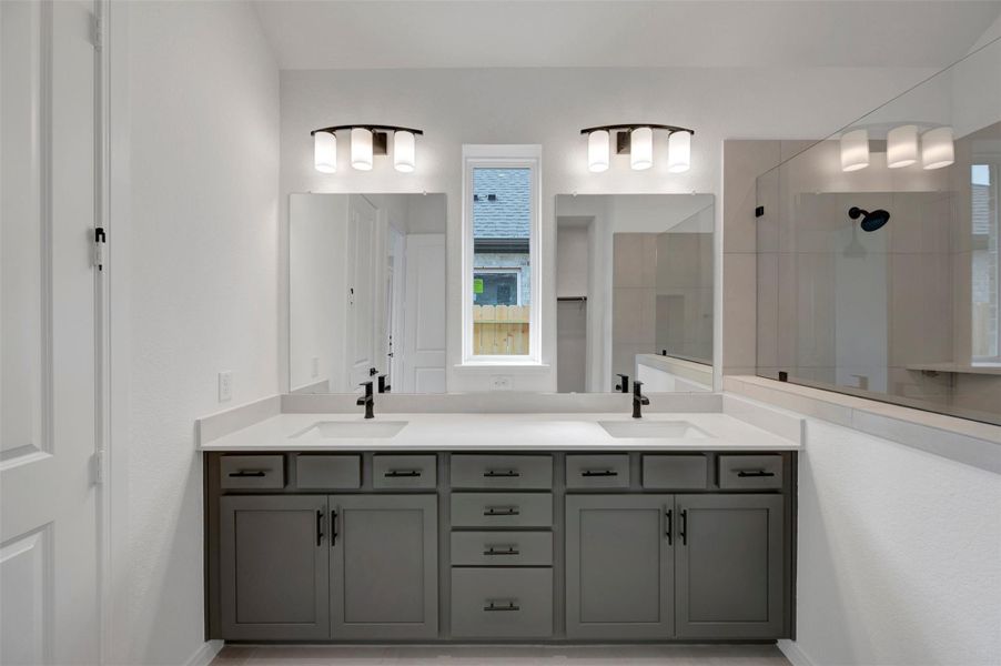 Furnished interior view inside a new home in Jordan Ranch - Terrace Collection, Fulshear (Image 9).