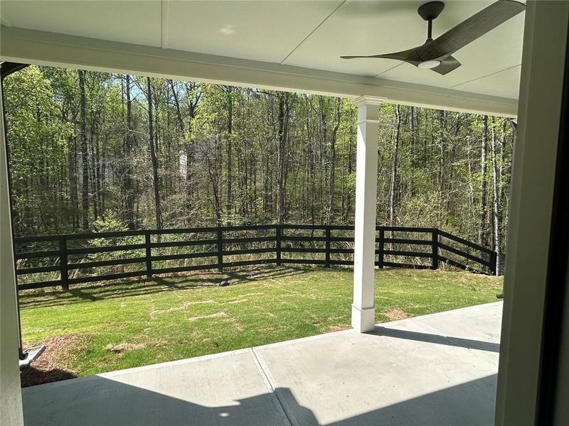 Exterior details and patio area of a home in Cooks Farm, Woodstock (Image 3).