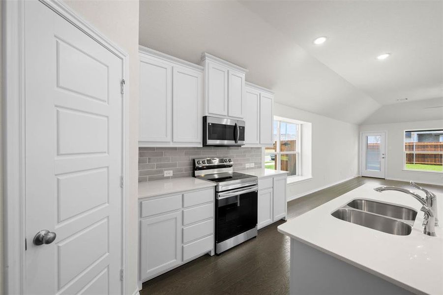 Furnished interior view inside a new home in Summer Crest, Fort Worth (Image 14).