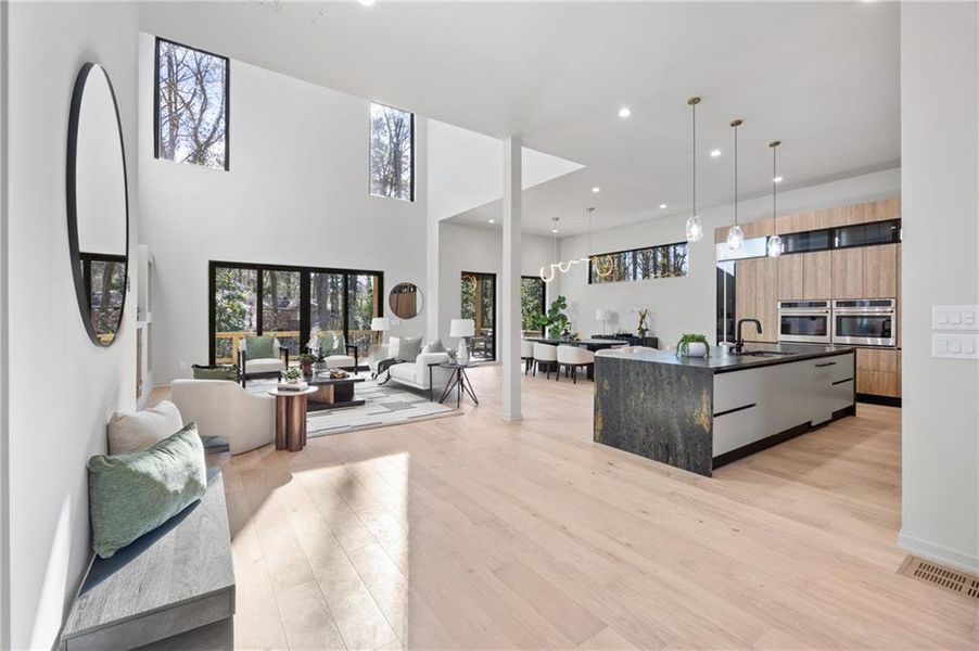 Furnished interior view inside a new home in , Sandy Springs (Image 19). Furnished interior view inside a new home in , Sandy Springs (Image 19).