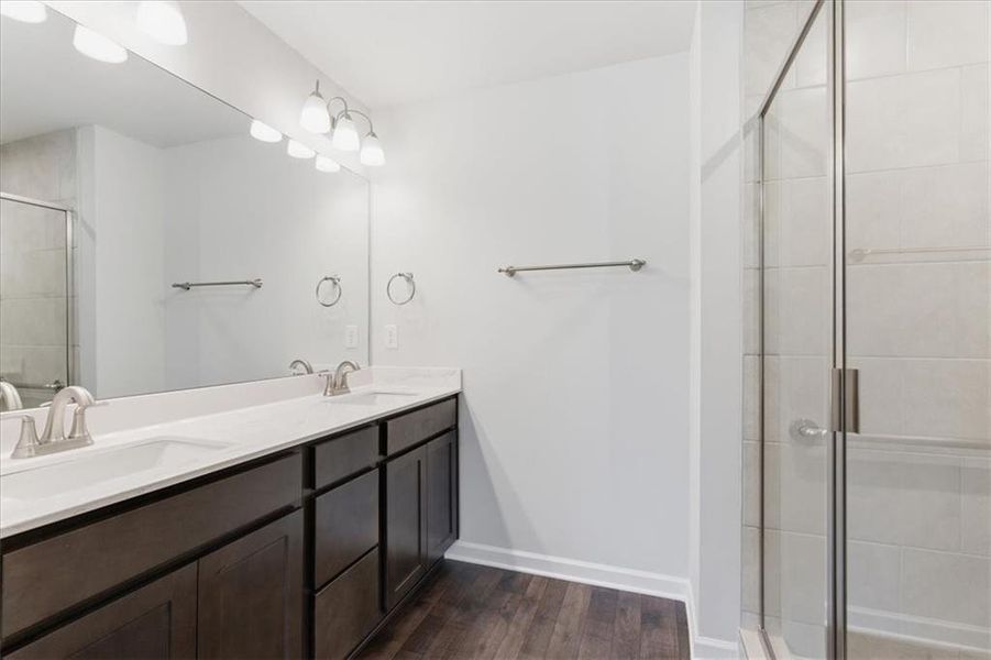 Furnished interior view inside a new home in Silver Leaf, Dawsonville (Image 12).