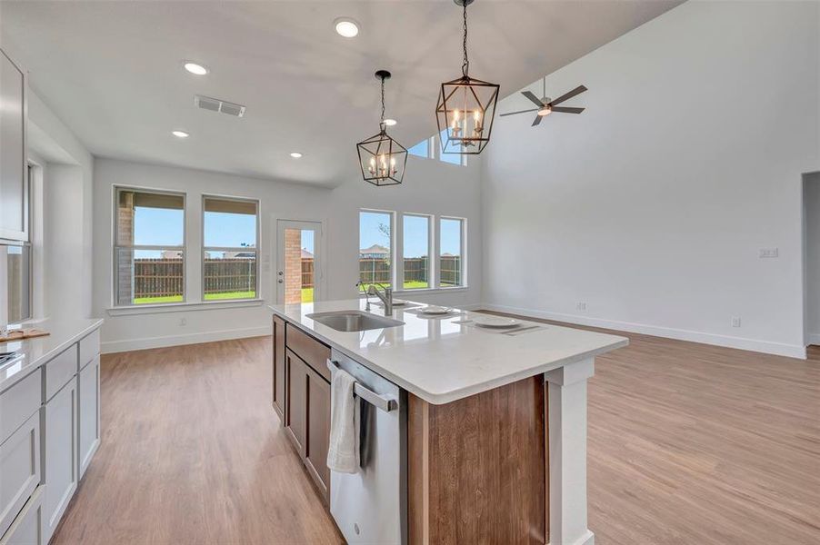 Furnished interior view inside a new home in Chaparral Park, Oak Point (Image 14).