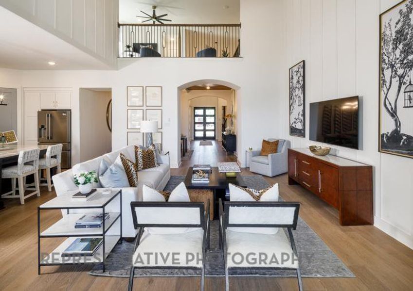 Furnished interior view inside a new home in Sandbrock Ranch: 60ft. lots, Aubrey (Image 11).