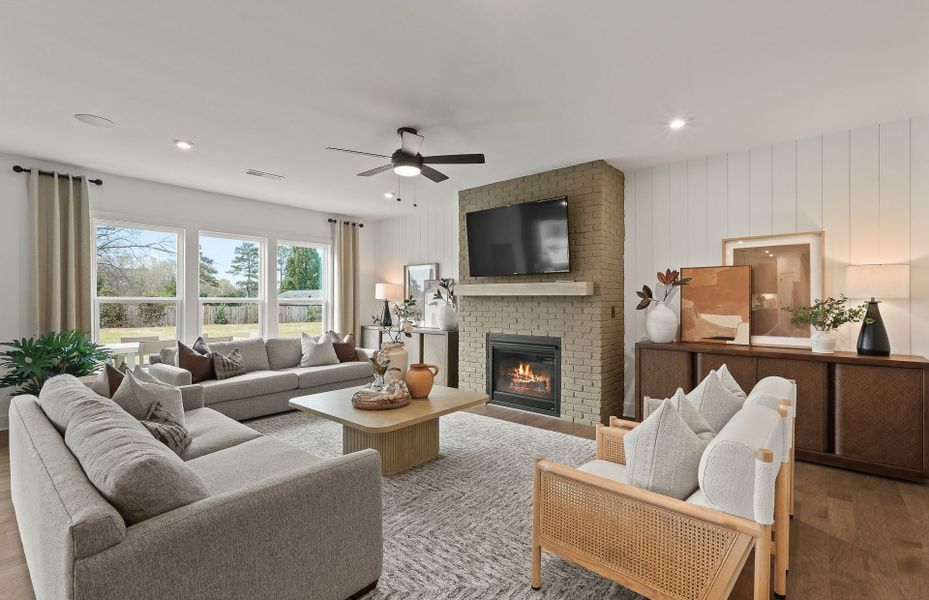 Furnished interior view inside a new home in Oakwood, Cumming (Image 7). Furnished interior view inside a new home in Oakwood, Cumming (Image 7).