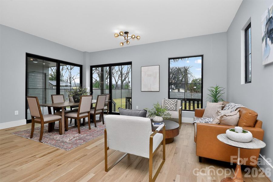 Furnished interior view inside a new home in , Charlotte (Image 12).