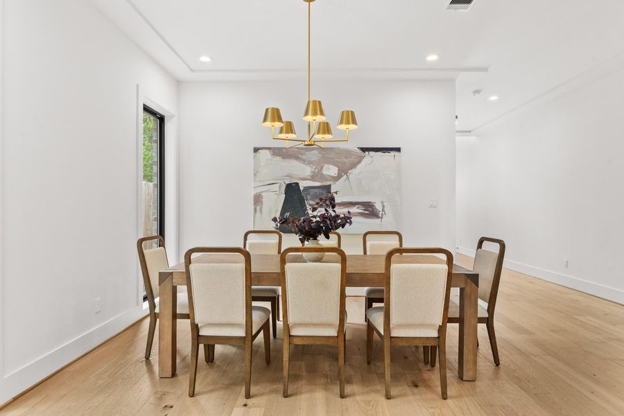 Furnished interior view inside a new home in , West University Place (Image 19).