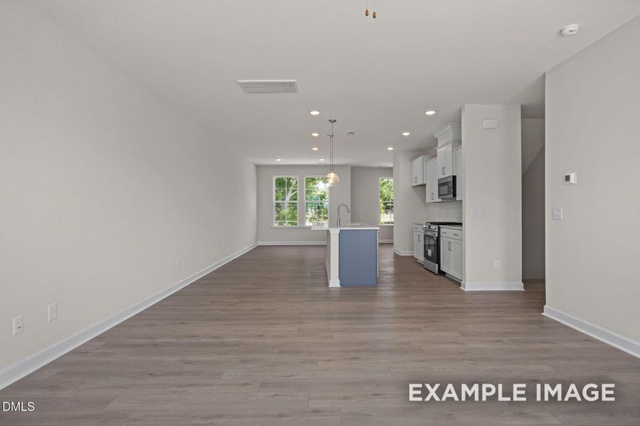 Spacious, unfurnished interior of a new home in Forestville Yard Townhomes, Knightdale (Image 15).