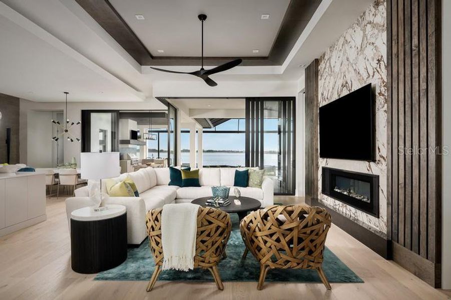 Furnished interior view inside a new home in , Orlando (Image 16).